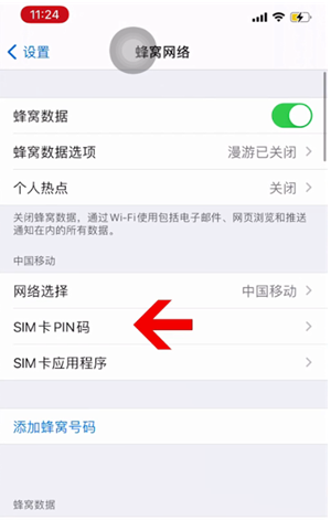 路桥苹果14维修网分享如何给iPhone14的SIM卡设置密码 