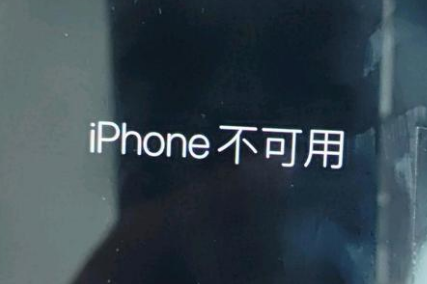 路桥苹果服务网点分享锁屏界面显示“iPhone 不可用”如何解决 